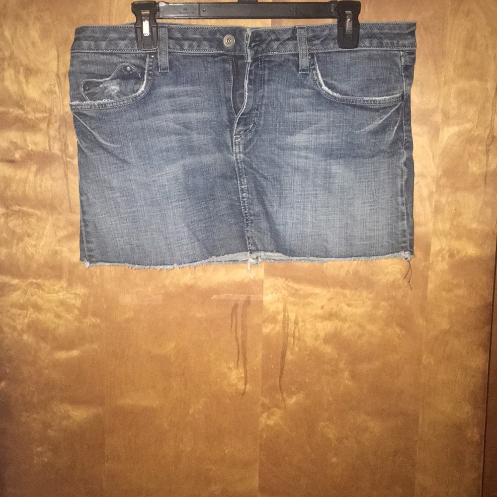 Juicy couture mini denim skirt